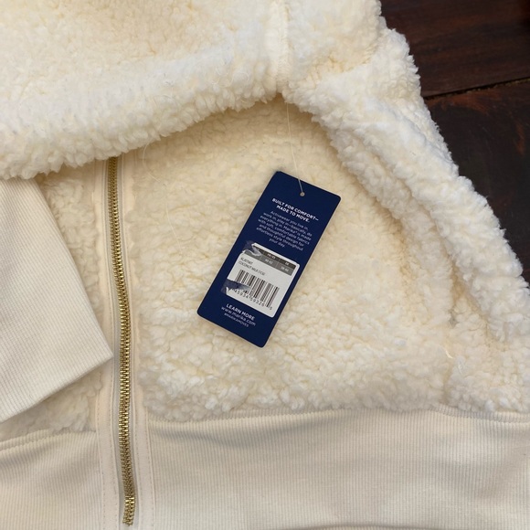 Marika coconut milk shoreline Sherpa jacket size M perfect condition NEW W/tags - Picture 11 of 14